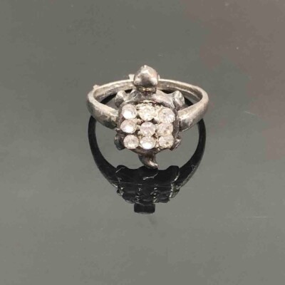 RSINC Kuber Fancy in Tortoise Blessings Ring is Made of Brass This Ring silver