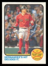 2022 Topps Heritage Hernandez's Hit AL Postseason Boston Red Sox #201