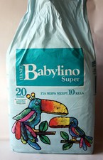 RARE VINTAGE 80'S BABYLINO SUPER 20X DIAPER FOR 22LBS GREEK GREECE NEW NOS 