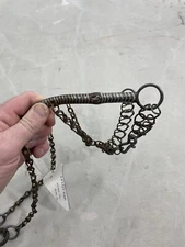 Vintage Bit Halter Bridle Headstall With Sliester Hackamore And Reins Antique