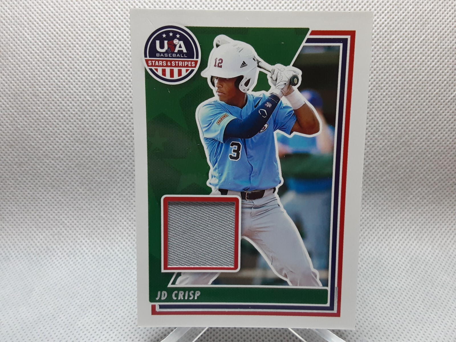 ⚾️2022 Panini USA Baseball Stars & Stripes Materials JD Crisp USAMJD
