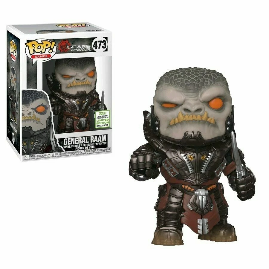 Figura De Vinilo Pop De 3.75" Exclusiva De ECCC Gears Of War General Raam Funko - Imagen 3 de 3