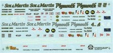 Slixx 1482 Sox Martin 7071 Cuda Ps-ronnie Sox 124 125 Waterslidedrag Decal