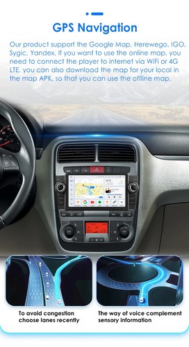 Autoradio Navigatore Android 13 2+32gb Fiat Grande Punto Carplay-Android-auto - Afbeelding 20 van 23
