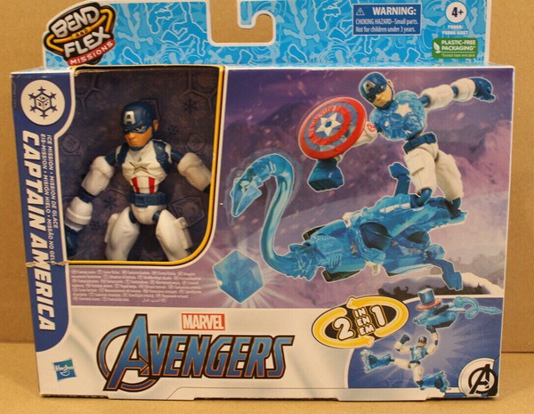 Marvel Avengers Bend&Flex Missions Captain America Figur 15Cm Groß -17.9 146 S24-image