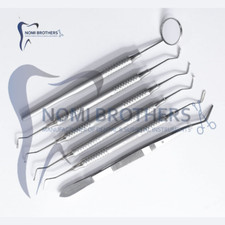 6 Pcs Dental Composite Resin Spatula Set   Stainless Steel Restorative Instrumen