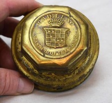 Raro tappo grasso/tappo ruota centrale Cadillac anni '30