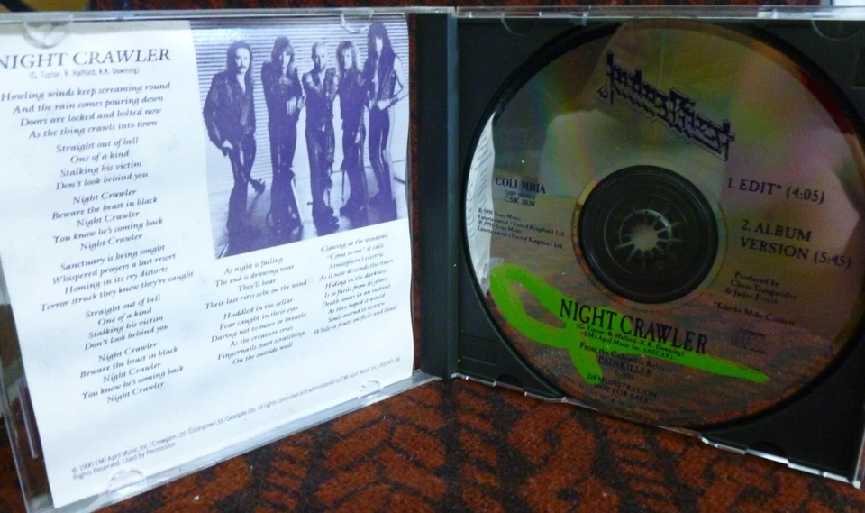 Judas Priest - Night Crawler ( Promo CD, Single ) CSK 3030 Columbia 1991 Metal Foto 3 de 4
