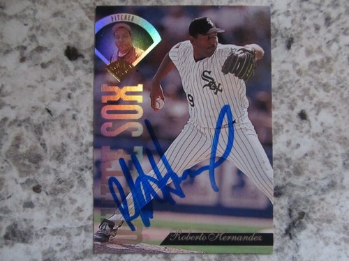 White Sox Roberto Hernandez Signed Autographed 1995 Leaf Mint - 第 1/1 張圖片