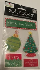 RARE MAMBI Soft Spoken Ellen Krans 3D DECK THE HALLS 93577 Fast FREE Ship!