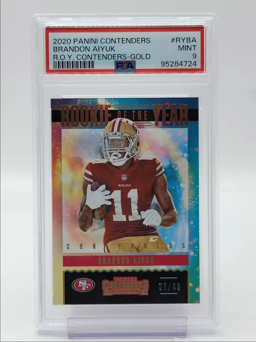 Brandon Aiyuk Panini Contenders Rookie of the Year Contenders #RYBA Gold