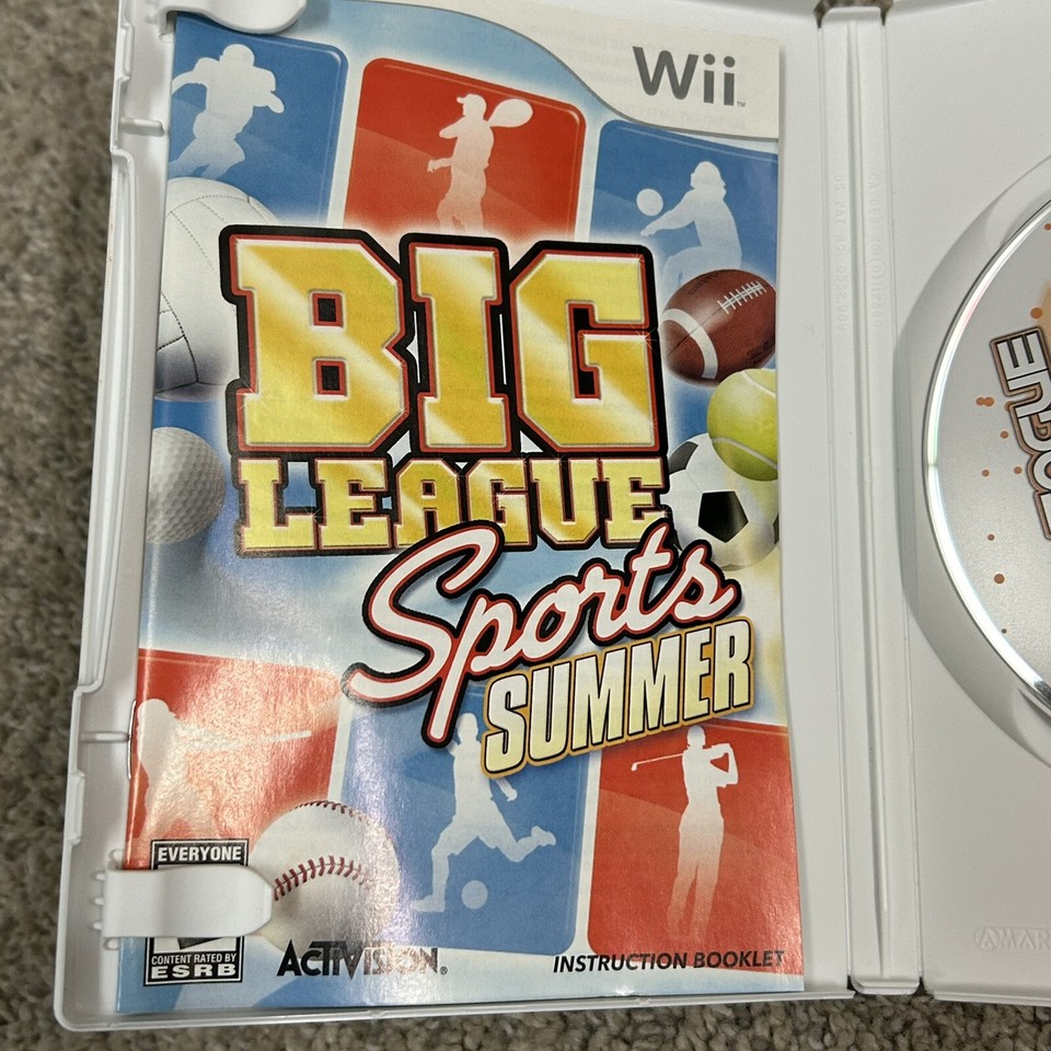 Big League Sports Summer (Nintendo Wii, 2009) Complete/Tested