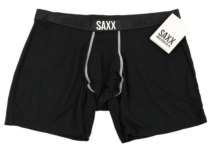 SAXX Black SOLID Vibe Boxer Brief Ballpark Pouch Underwear XL NWT