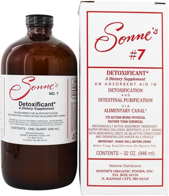 Sonne'S - Detoxifying Liquid Hydrated Bentonite Clay #7, 32 Oz