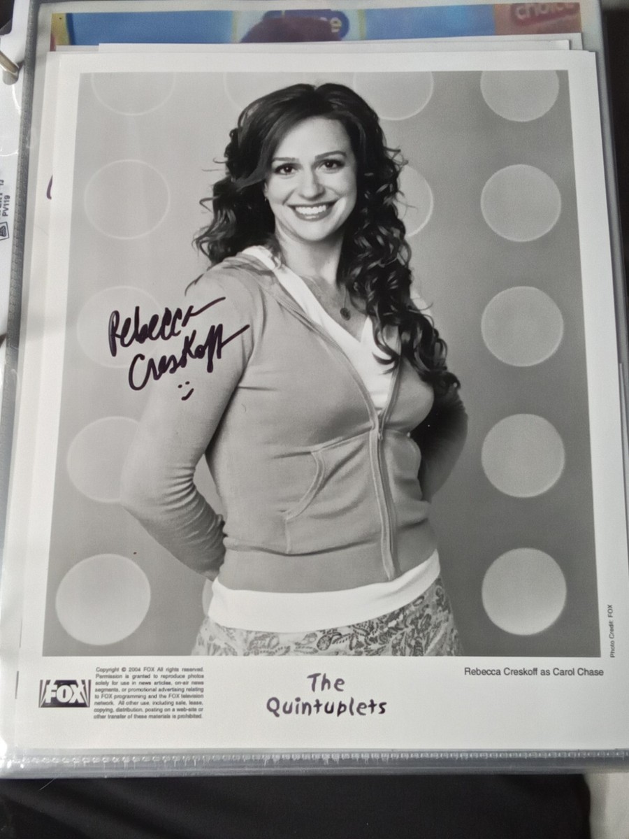Rebecca Creskoff Signed 8x10 BW Promo Photo The Quintuplets TTM