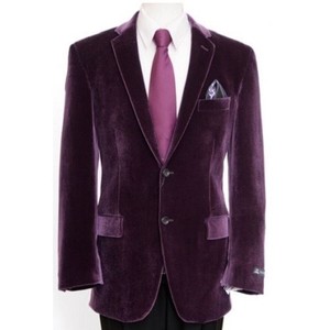 purple smoking jacket