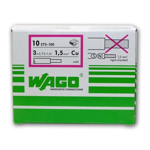 10x WAGO Steckklemmen für 3x1,5 mm² Dosenklemmen grau - Bild 5 von 5