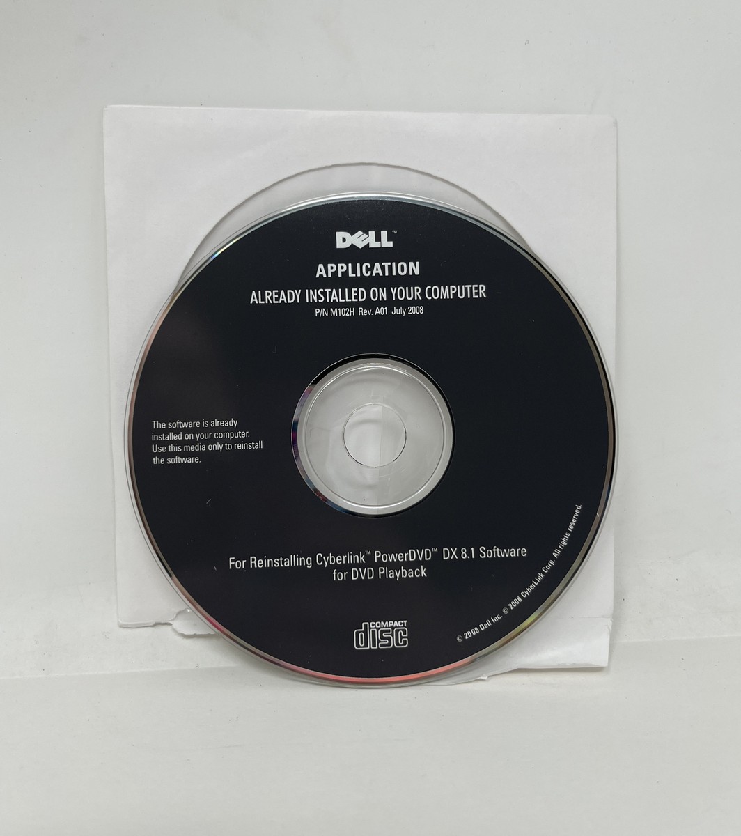 Dell Application Cyberlink Power DVD DX 8.1 DVD Playback Software