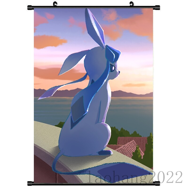 Board Card Game Pokemon Glaceon 3008 HD Scroll Poster Wall Art Picture Decor