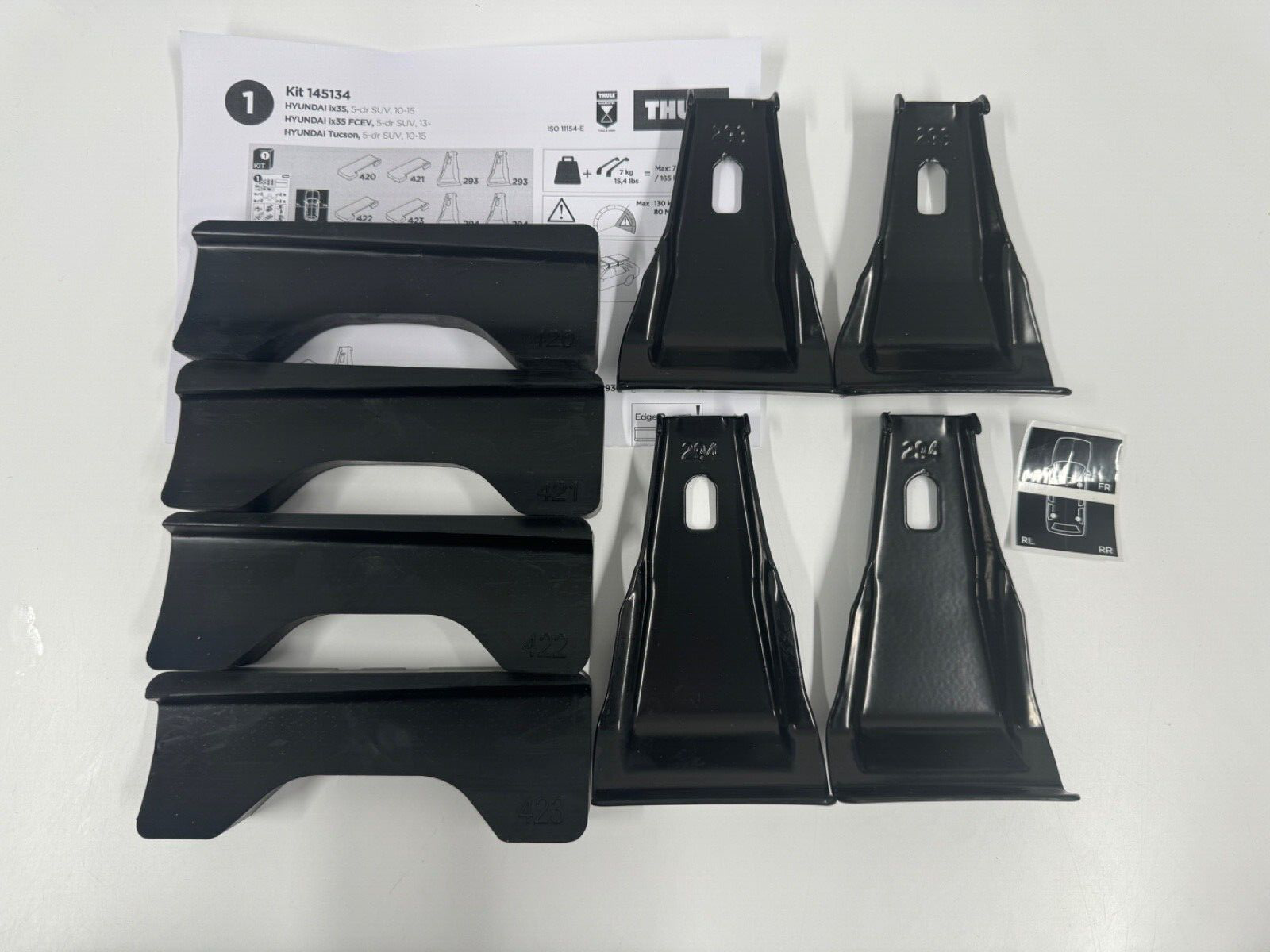 THULE FITTING KIT 5134 NO BOX Fits  HYUNDAI Tucson, 5-dr SUV, 10-15 +OTHERS