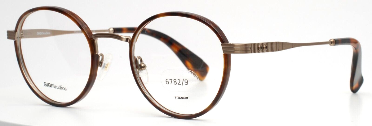 GIGI STUDIOS Mendel 6782/9 Gold Tortoise Unisex Round Eyeglasses