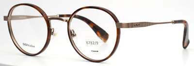 GIGI STUDIOS Mendel 6782/9 Gold Tortoise Unisex Round Eyeglasses 50-23-145 B:46
