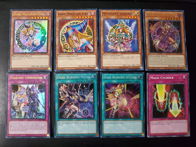 Black Magician Girl トレーディングカード 3枚セット Yu-Gi-Oh! Dark Magician Girl Set Valkyria, Dark Burning Attack