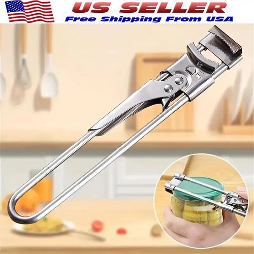 Adjustable Multifunctional Stainless Steel Can Opener Jar Lid Gripper