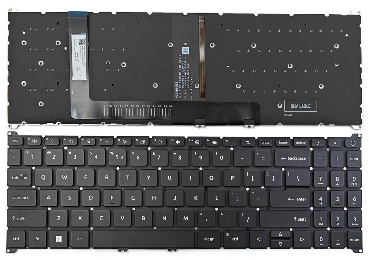 New Acer Aspire 15 A15-41M A15-51M A15-51P A15-41M-R3DU Keyboard