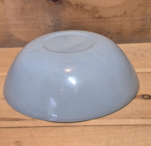 1 Fire King 8-1/8"W Light Blue Serving Bowl. 8-1/8"W x 2-1/2"H. - Picture 5 of 11