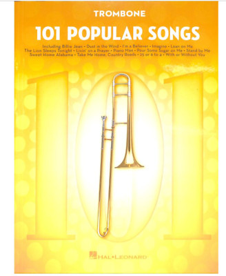 Musiknoten: 101 beliebte Solo-Hits für Posaune, Euphonium, Bariton