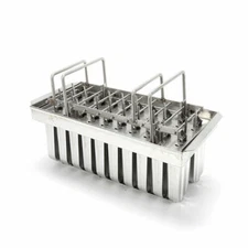 20x Stainless Steel Molds Ice Pop Lolly Popsicle Ice Cream Stick Holder Mold Top