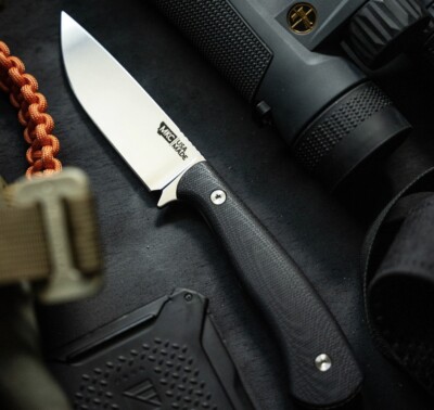 Montana Knife Company MKC Whitetail Knife Black Handle,   Kydex Sheath