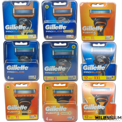Gillette Fusion5-Fusion5 Power-Proglide-Proglide Power Rasierklingen Klingen OVP