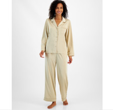 I.n.c. International Concepts Women's 2-Pc. Piped-Trim Satin Pajamas Set XL 2557