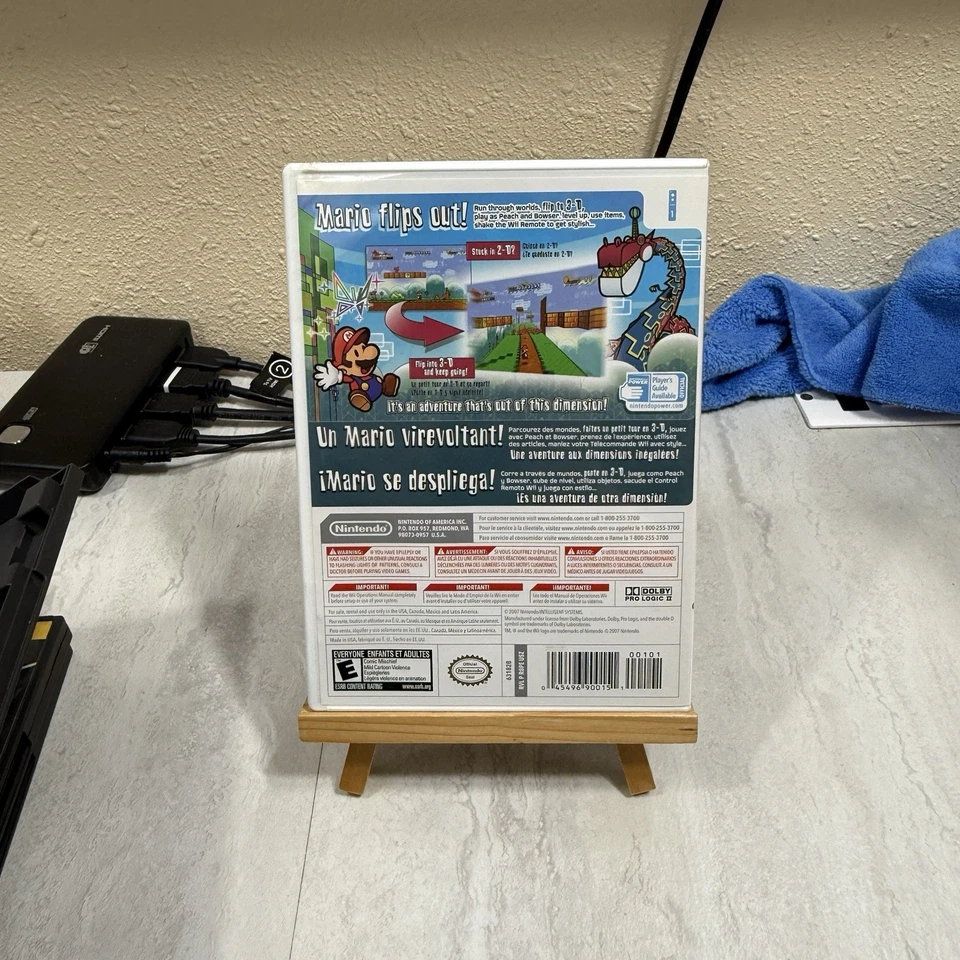 Super Paper Mario - Nintendo Wii - BRAND NEW FACTORY SEALED - OG WHITE LABEL - Image 2 of 4