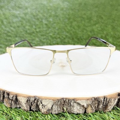 Merry's Eyeglasses Frames Square Gold S2057 C4 55-17-140 Italy