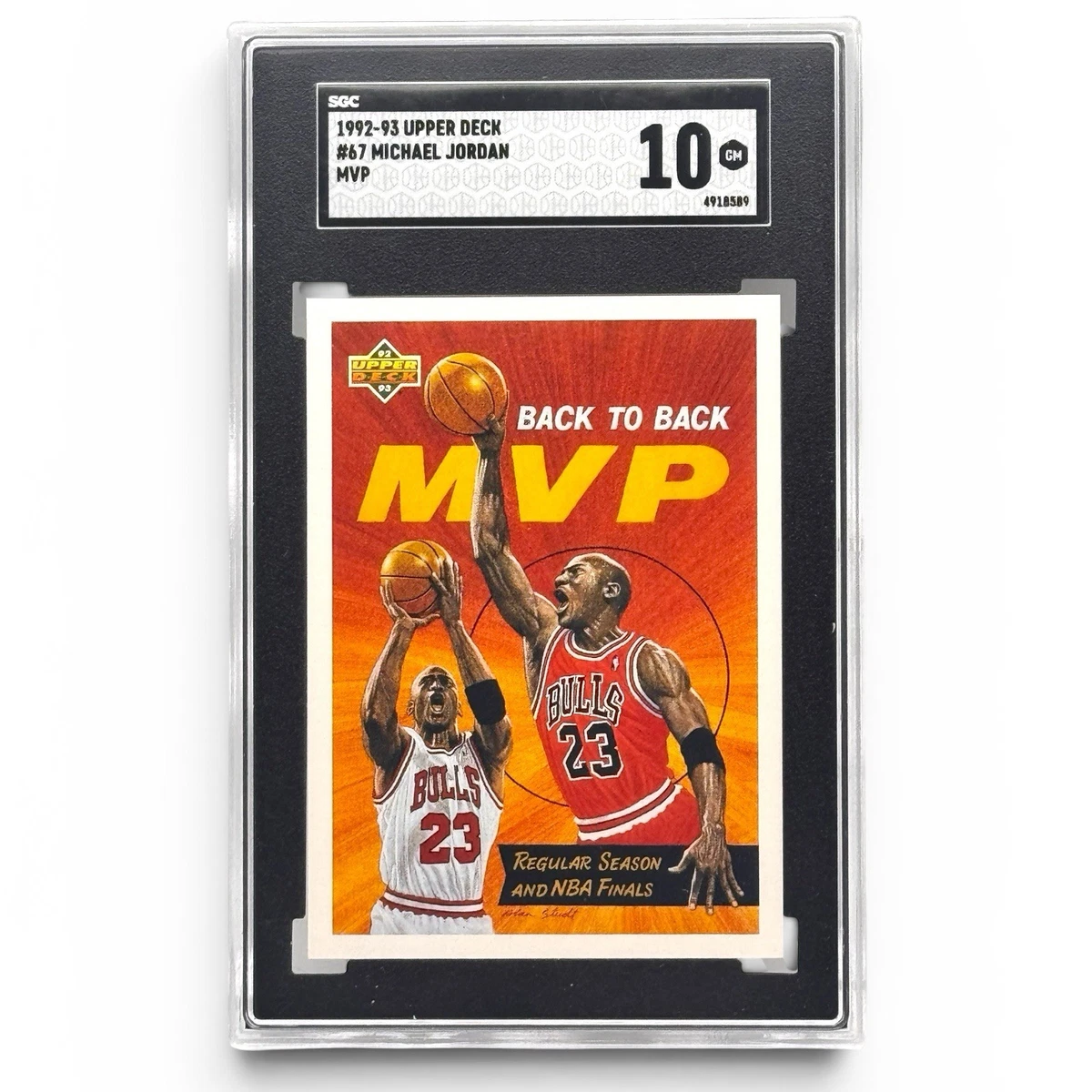 NBAカード　マイケルジョーダン　1992-1993 トレカ Michael Jordan Basketball Grade 10 1992-93 Season Sports Trading