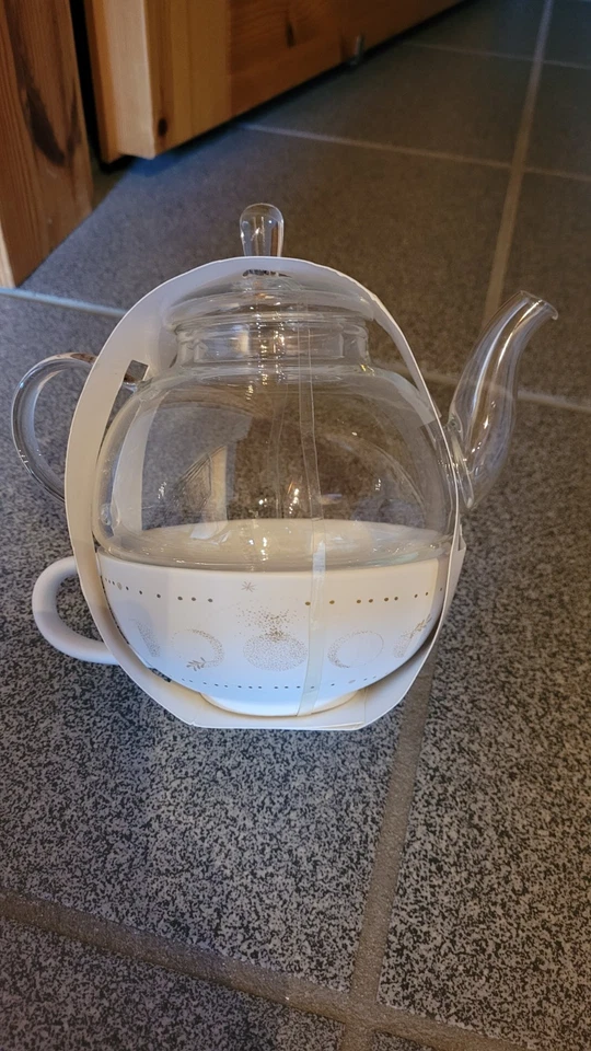 Tea for one - Glaskanne mit Tasse, neu! - Bild 4 von 4