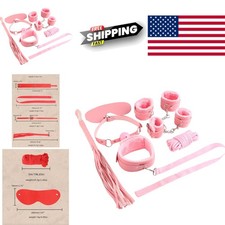 Travel Friendly Bondage Restraints Set 7 Pcs Lightweight Leather for Couples
