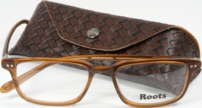 Roots RT725 AMB CEN Amber Clear Brillengestell Full Rim NEU