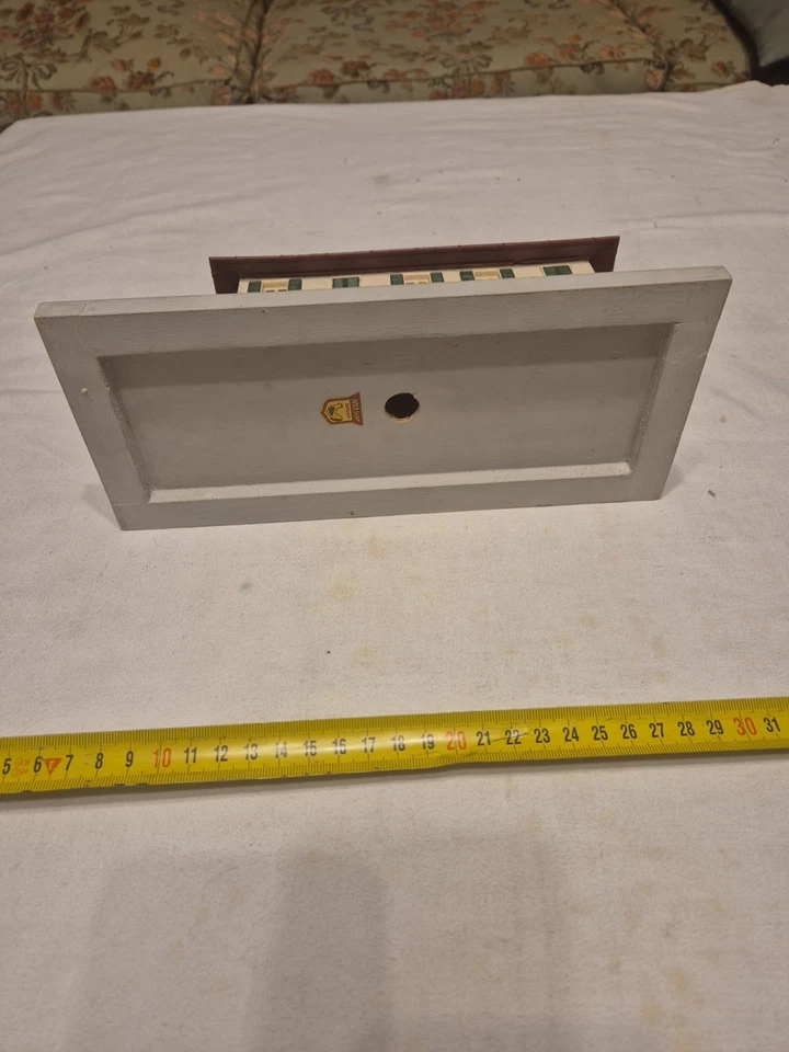 rivarossi stazione Cecina IN LEGNO E PLASTICA anni 50 scala H0 no box bella - Immagine 2 di 4