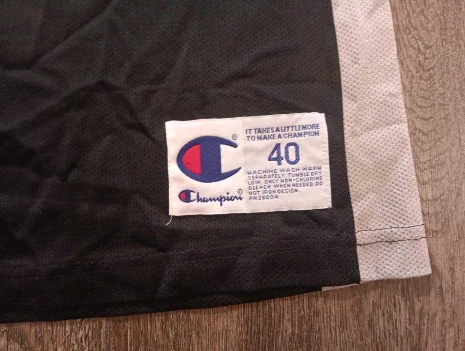 Vintage Champion NBA San Antonio Spurs Jersey Black David Robinson #50 SZ. 40. - Image 4 of 4