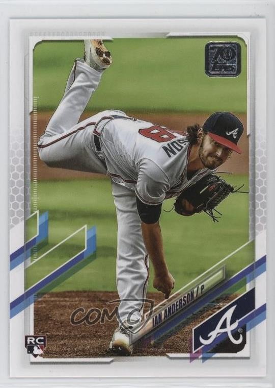 2021 Topps Image Variation SP (Vertical) Ian Anderson #239 Rookie RC 01y8