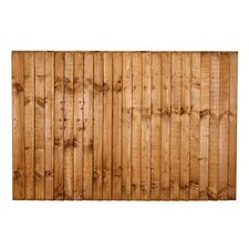 6x4ft Brown Closeboard Fence Panel - Min Order Of 5 Panels - Check Delivery Area