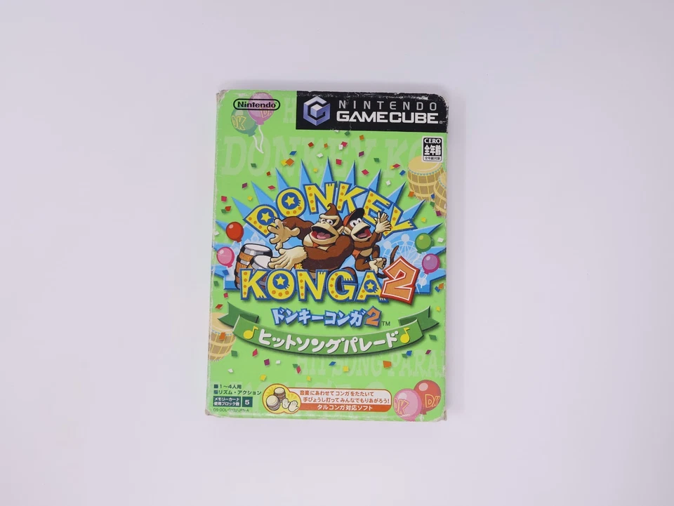 Donkey Konga 2 Nintendo Gamecube NTSC-J Japón Importación Japonesa Vendedor de EE. UU. Foto 4 de 4