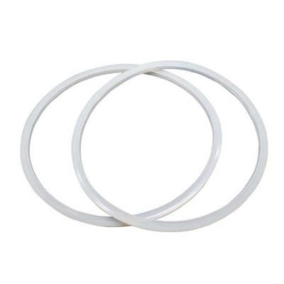 LDEXIN 2Pcs Silicone Pressure Cooker Replacement Gasket Sealing 24cm, Clear 