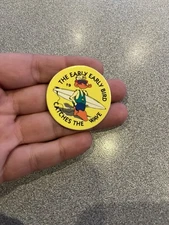 Vntg POG 1990s Early Bird Catches Waves Surf Donald Duck Beach Milk Bottle Cap