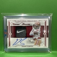 2025 National Treasures Deebo Samuel Materials Treasures Patch Auto 1/2 49ers