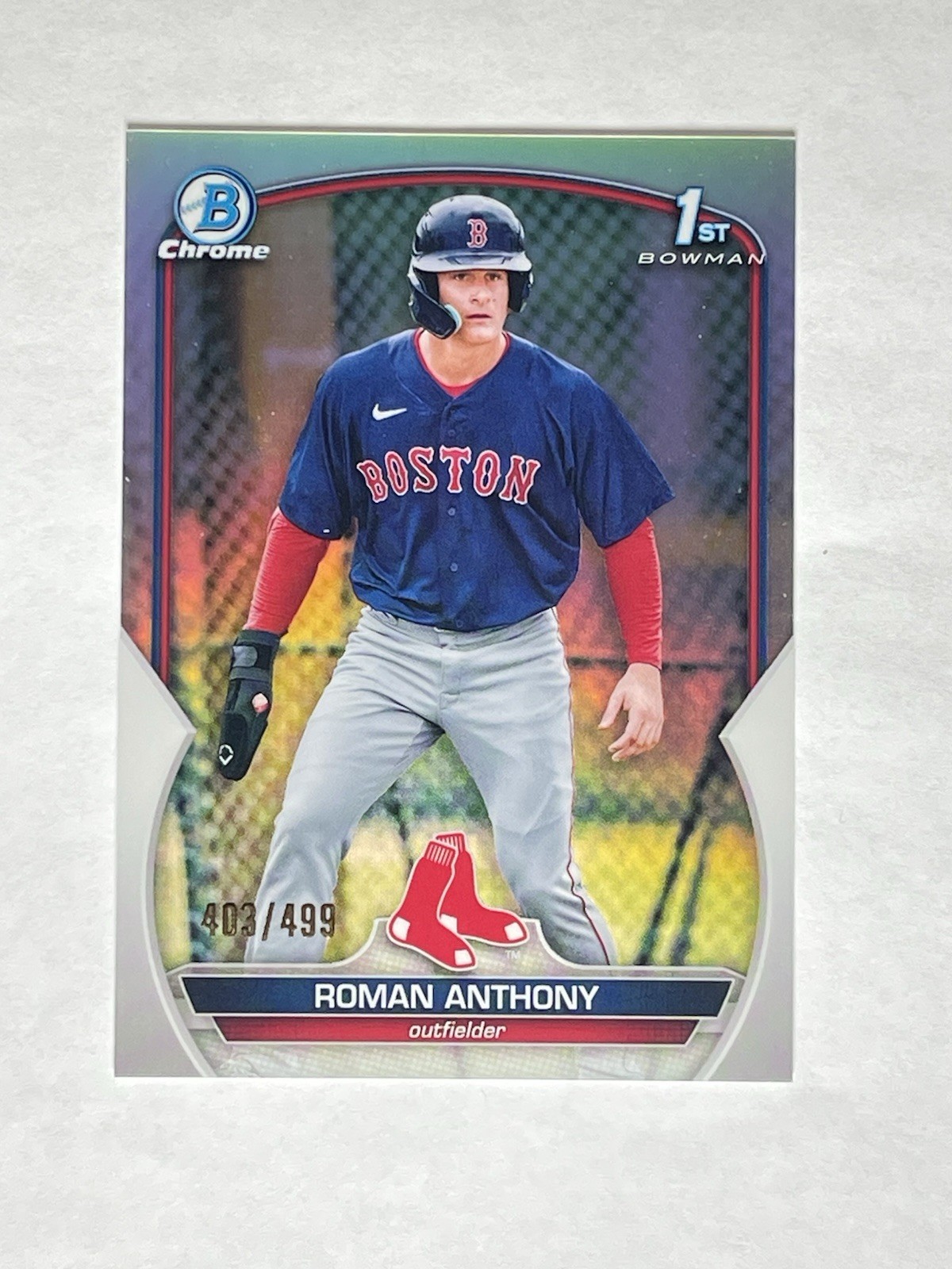 Topps 2023 Bowman Chrome Roman Anthony Refractor /499 BCP-71 Red Sox